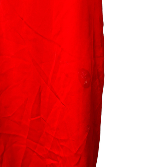 Fame & Partners The Toluca Dress Open Back Sheath High-Low Sleeveless Red 10 - Picture 8 of 11